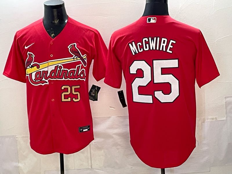 Men St.Louis Cardinals #25 Mcgwire Red Game 2026 Nike MLB Jersey style 004